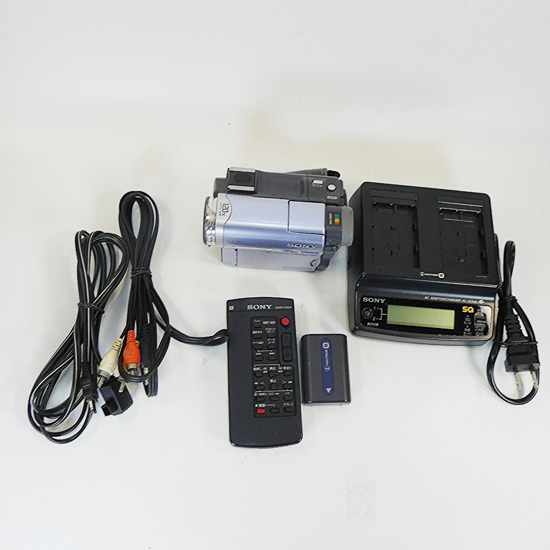 動作品 ソニーDCR-TRV33 MiniDV ビデオカメラ DVDダビングに