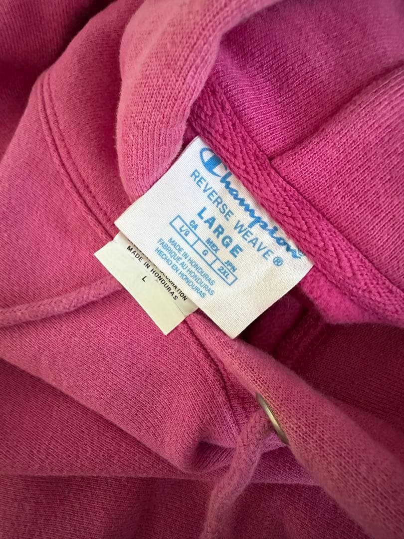 champion リバースウィーブ ピンク マジェンタ ホンジュラス製 US規格