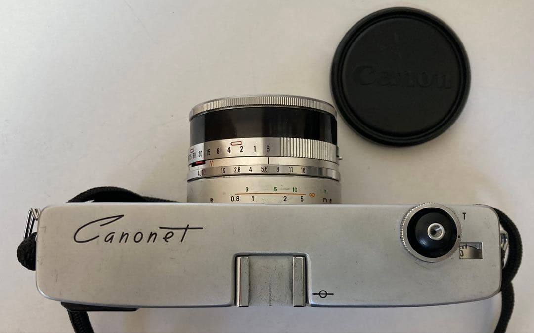 (レア)CANON Canonetフイルムカメラ　箱、ケース、冊子、保証書付き