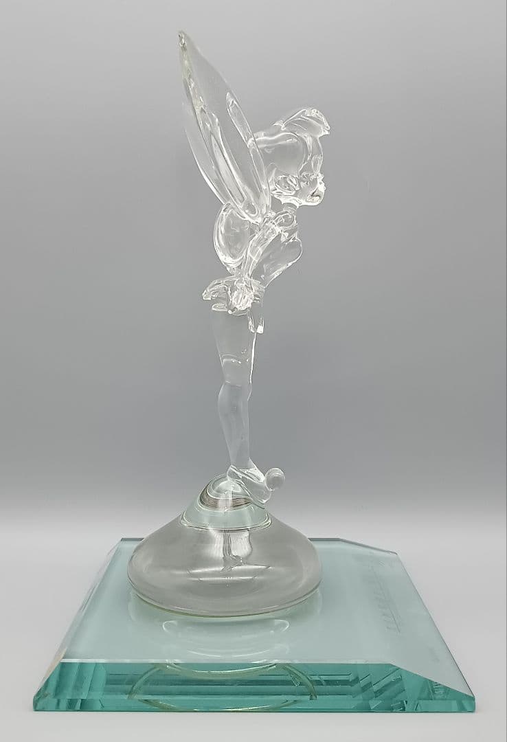 ディズニーランド ティンカーベル オブジェ ガラス シリアルナンバーあり