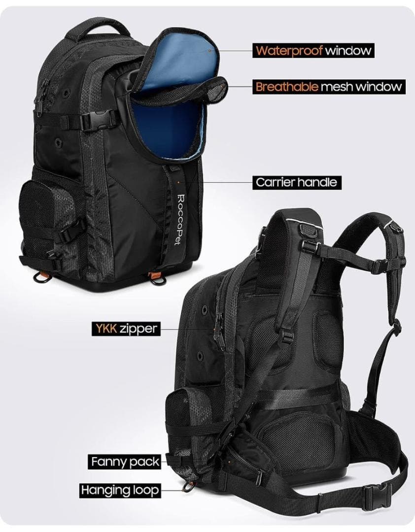 Rie 犬用 リュック バッグ ドッグキャリア バックパック