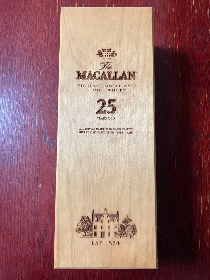 マッカラン25空瓶　木箱