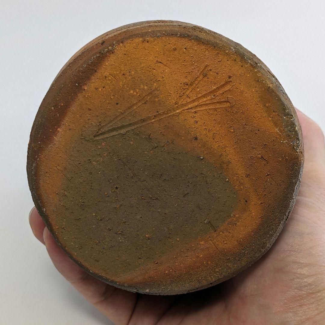 人間国宝 藤原雄 備前焼 花入 合箱栞 花器 フラワーベース 華道具 花瓶 花生