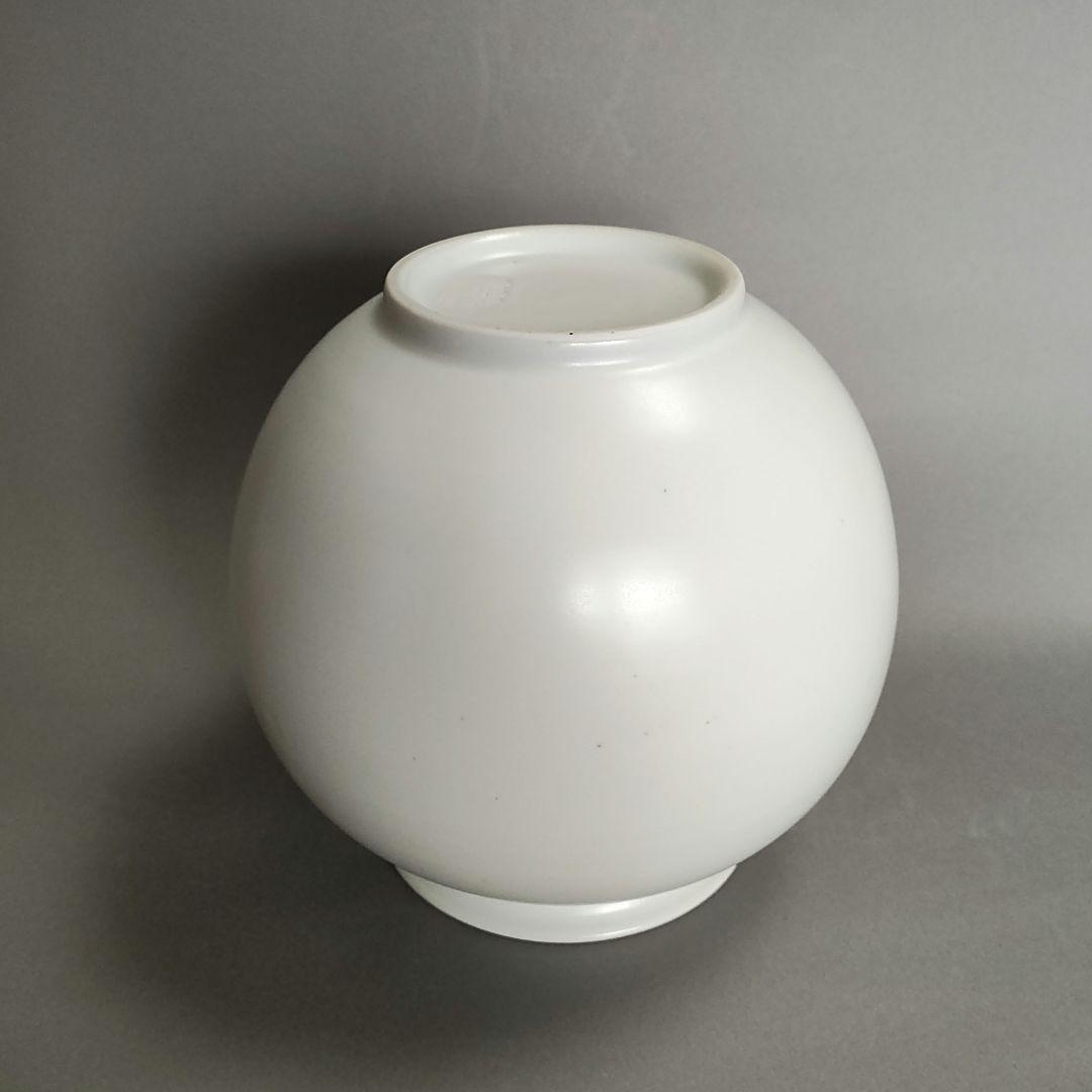 廣州窯　白磁壺　李朝　高麗　韓国　月壺