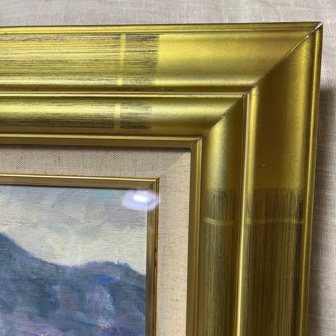 風景画 油彩 Ｆ6 サイン有り 作者不詳