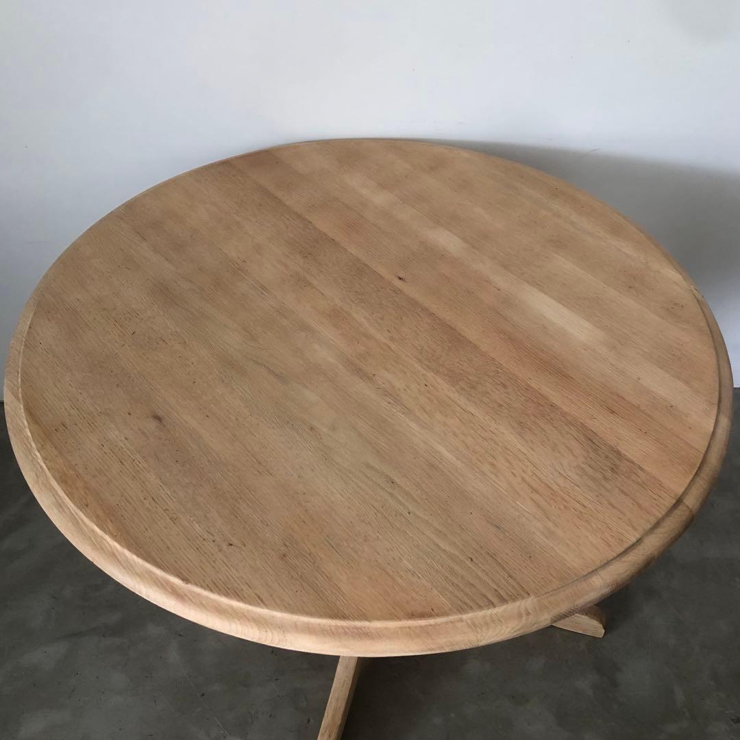 レトロ　アンティーク　古道具　古家具　剥離家具　ストリップド　丸テーブル　古民家