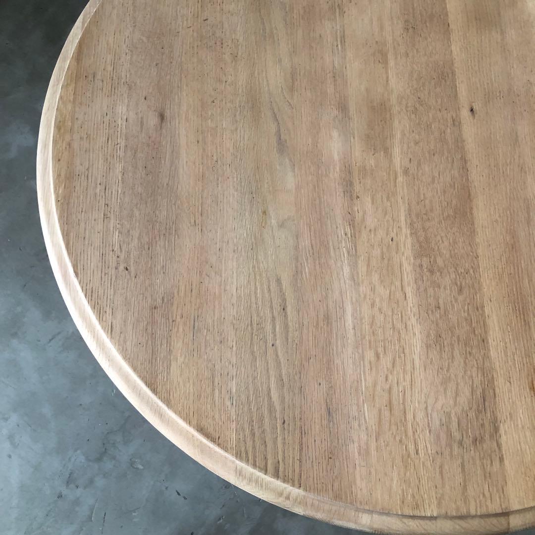 レトロ　アンティーク　古道具　古家具　剥離家具　ストリップド　丸テーブル　古民家