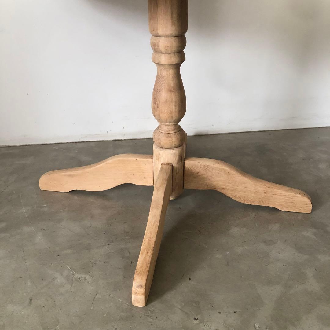 レトロ　アンティーク　古道具　古家具　剥離家具　ストリップド　丸テーブル　古民家