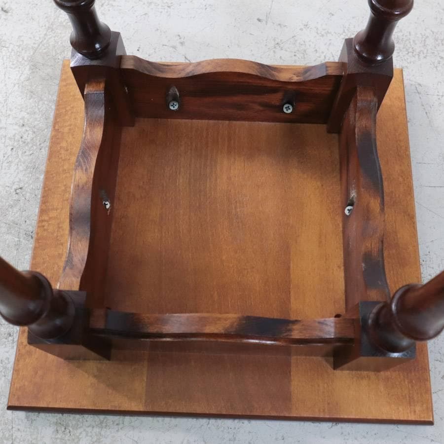 値下げ カリモク家具 コロニアル 花台 電話台 高さ70cm ブナ材 クラシカル