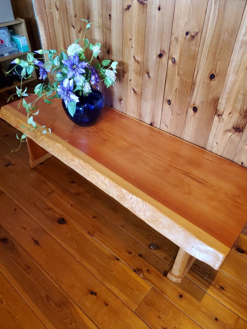 サイドテーブル ベンチ 一枚板