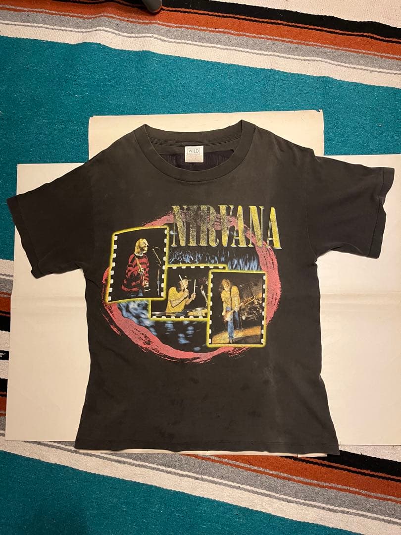 90s NIRVANA vintage tシャツ グッドフェード 短丈