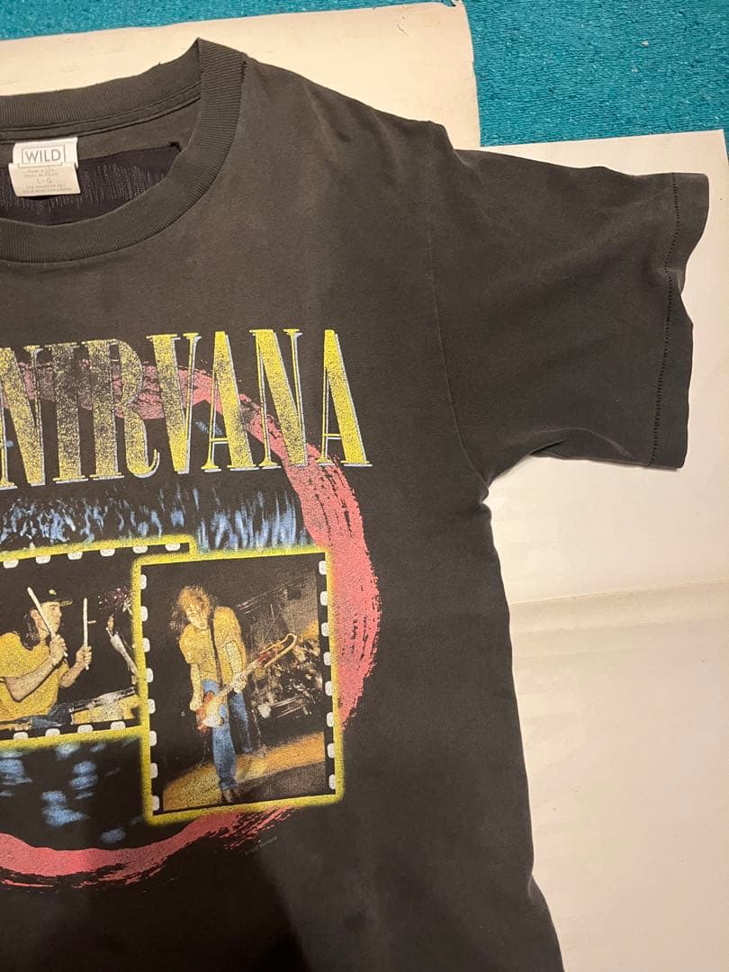 90s NIRVANA vintage tシャツ グッドフェード 短丈