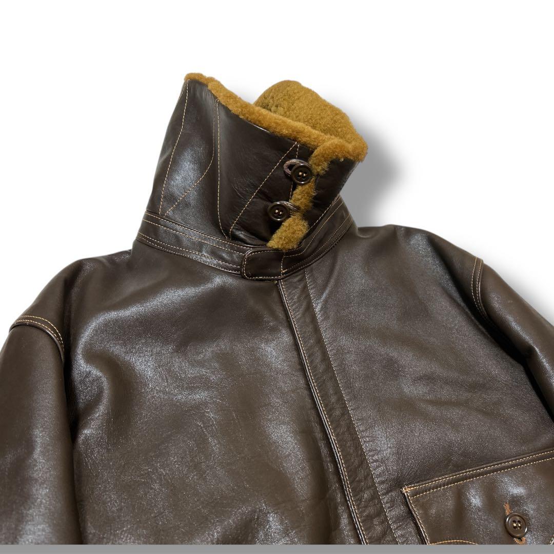 バズリクソンズ ホースハイド B-2 フライト ジャケット レザー ムートン