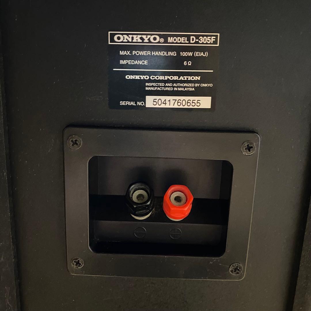 ONKYO トールボーイスピーカーペア D-305F ブラウン