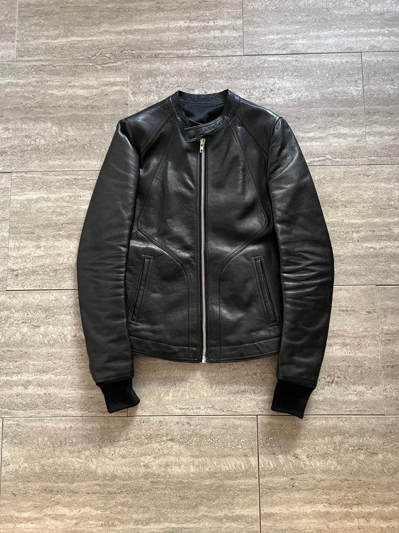 ジャケット・アウター rick owens intarsia leather jacket