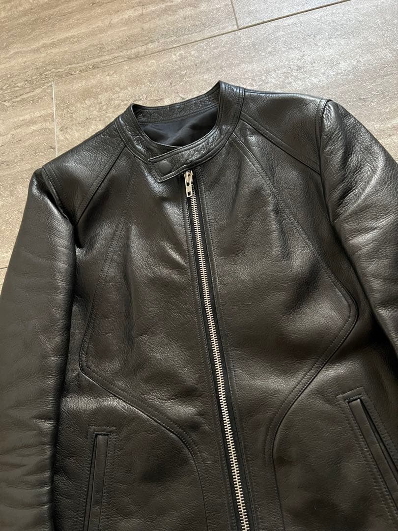 ジャケット・アウター rick owens intarsia leather jacket