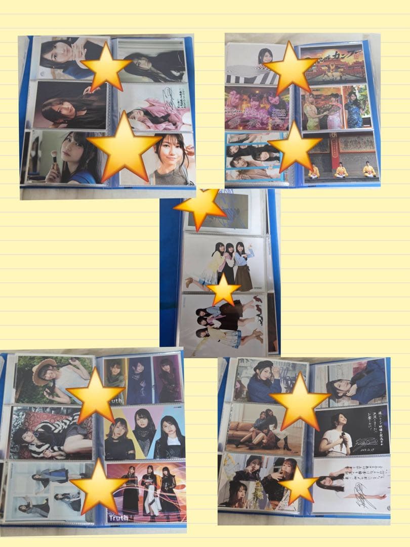 雨宮天、TrySailブロマイド112枚セット(うち1枚は雨宮天直筆サイン入り)