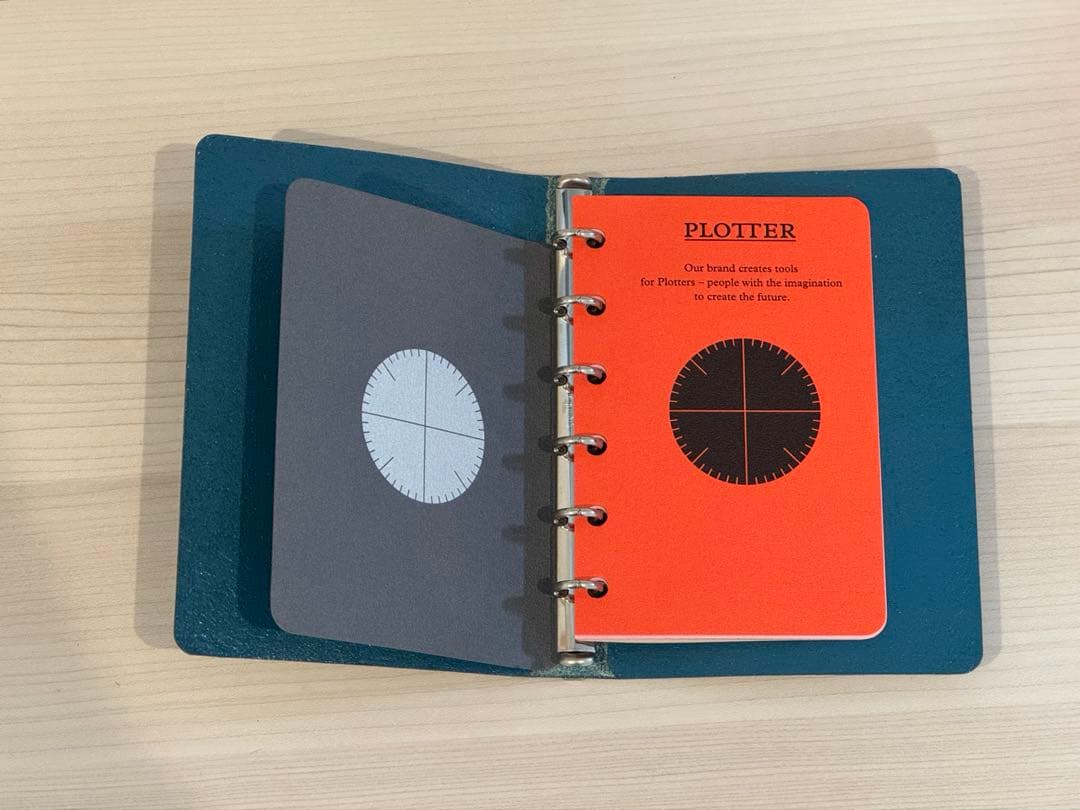 PLOTTER 5003 6穴リングレザーバインダー シュリンク ミニサイズ