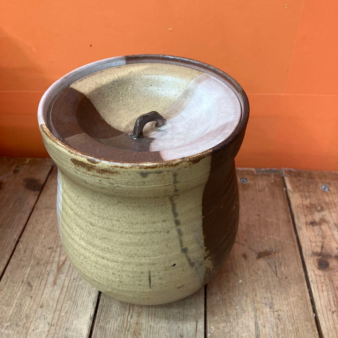 C-壁 茶道具 昇丈作 水指 茶道 陶器 陶磁器 工芸品 美術品 骨董 古道具和