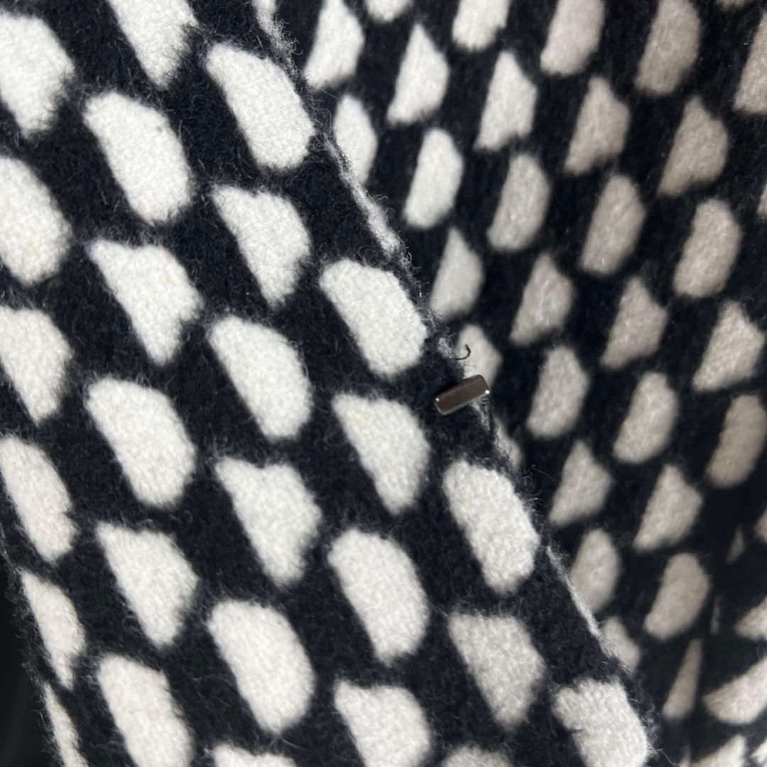 ✨極美品 マックスマーラ 白タグ 格子チェック スタンドカラーコート アルパカ混