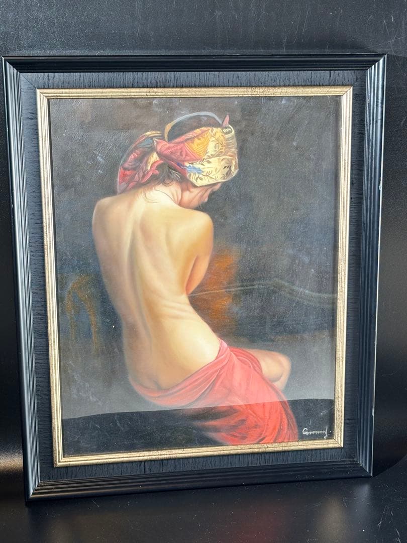 油彩画 裸婦 壁掛け 人物画 美女ヌード 油絵 油彩