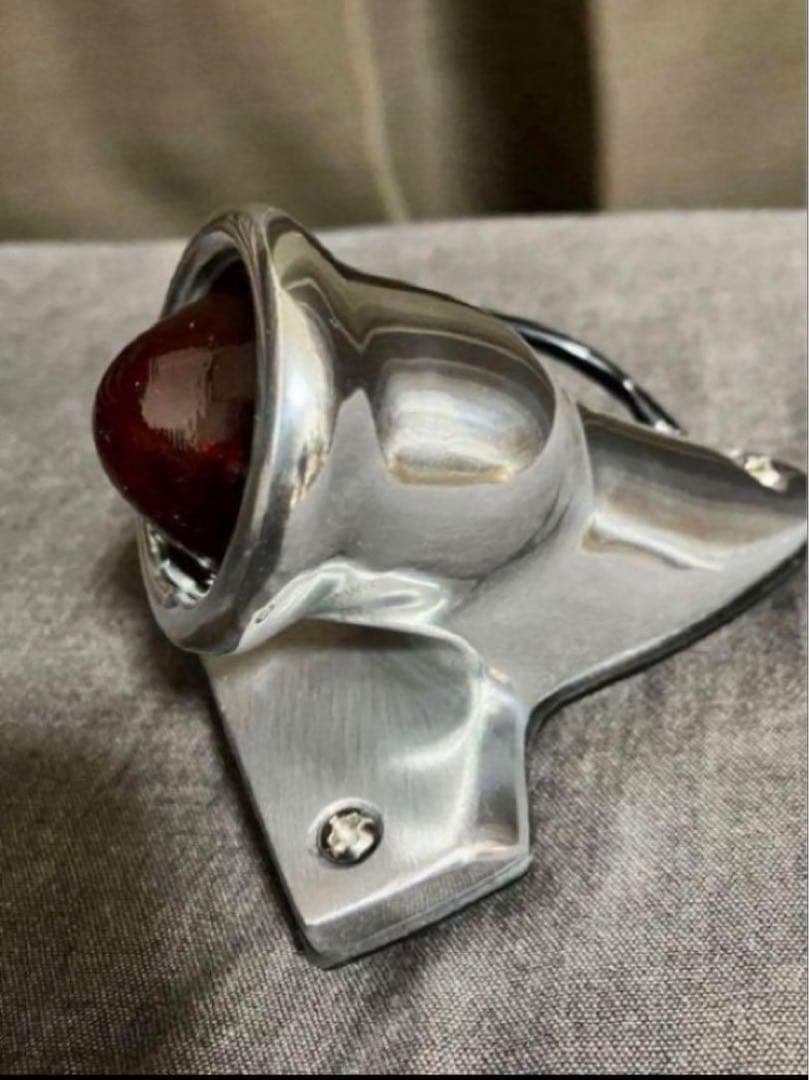 ミニ クロッカーテールライト ポリッシュ 12V LED仕様 ガラスレンズ 復刻