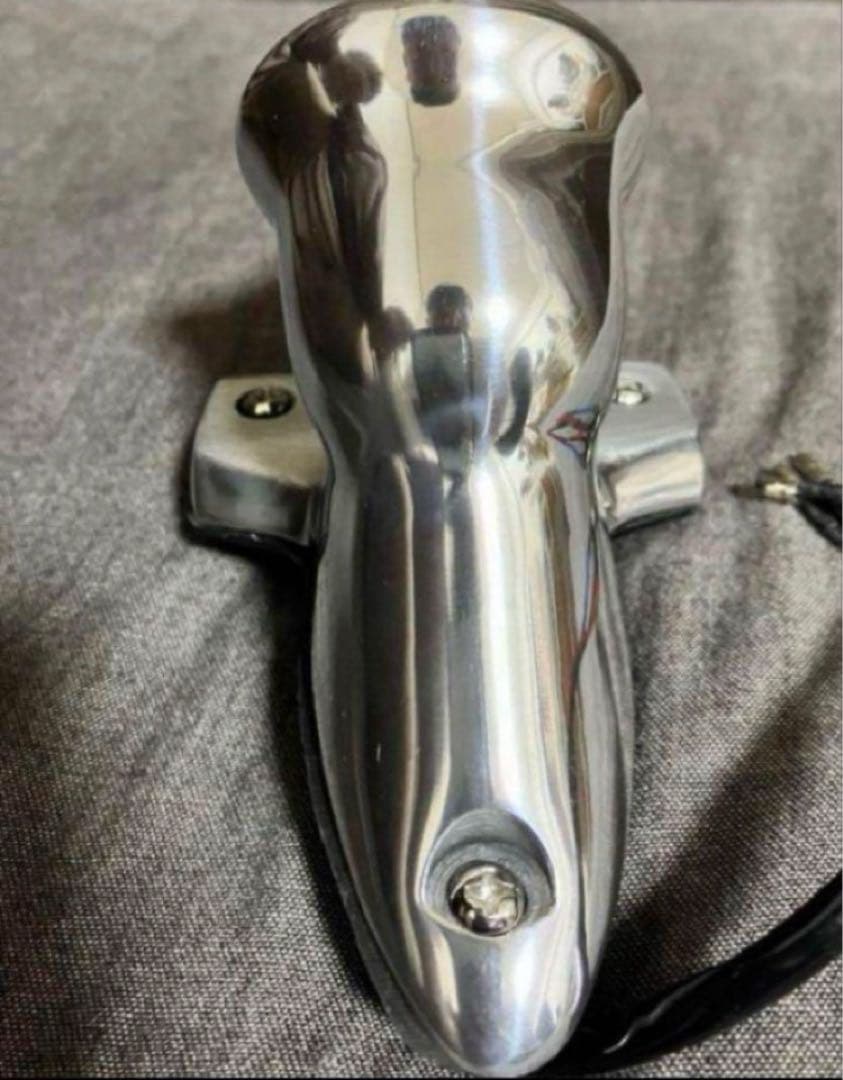 ミニ クロッカーテールライト ポリッシュ 12V LED仕様 ガラスレンズ 復刻