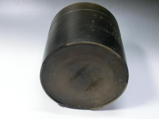 火鉢■手あぶり 古い銅製 花唐草 落成紀念 火器 古民具 古道具 古美術■