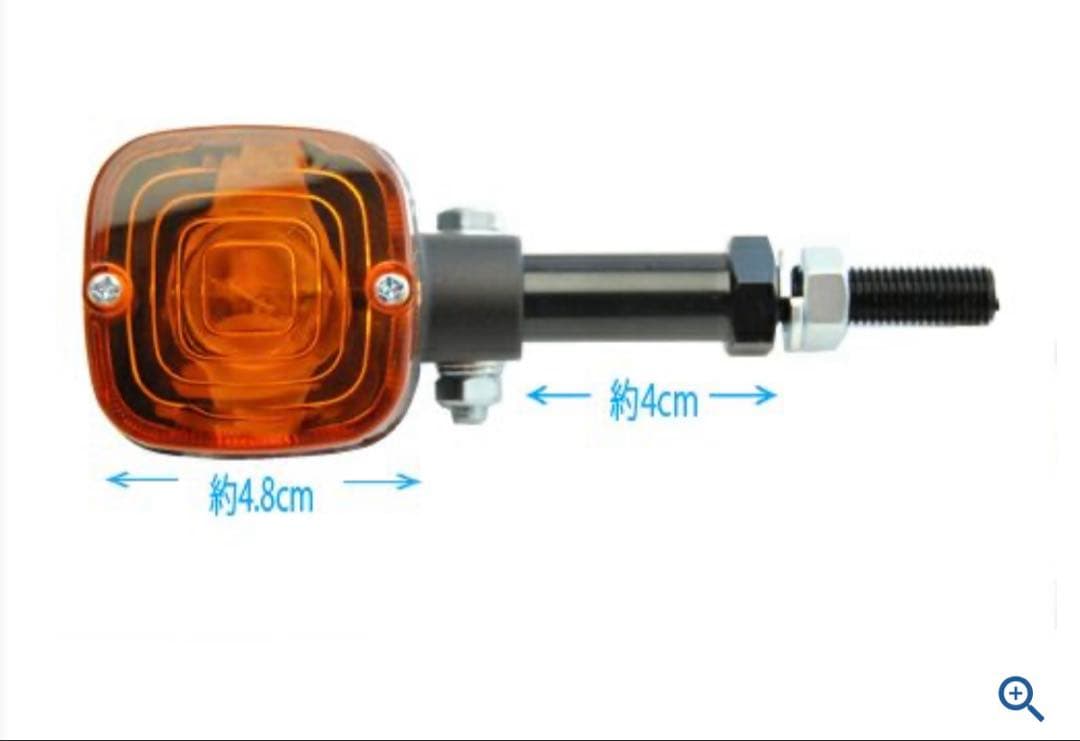 角型　ヨーロピアンウインカー 4個　オレンジ/ブラック