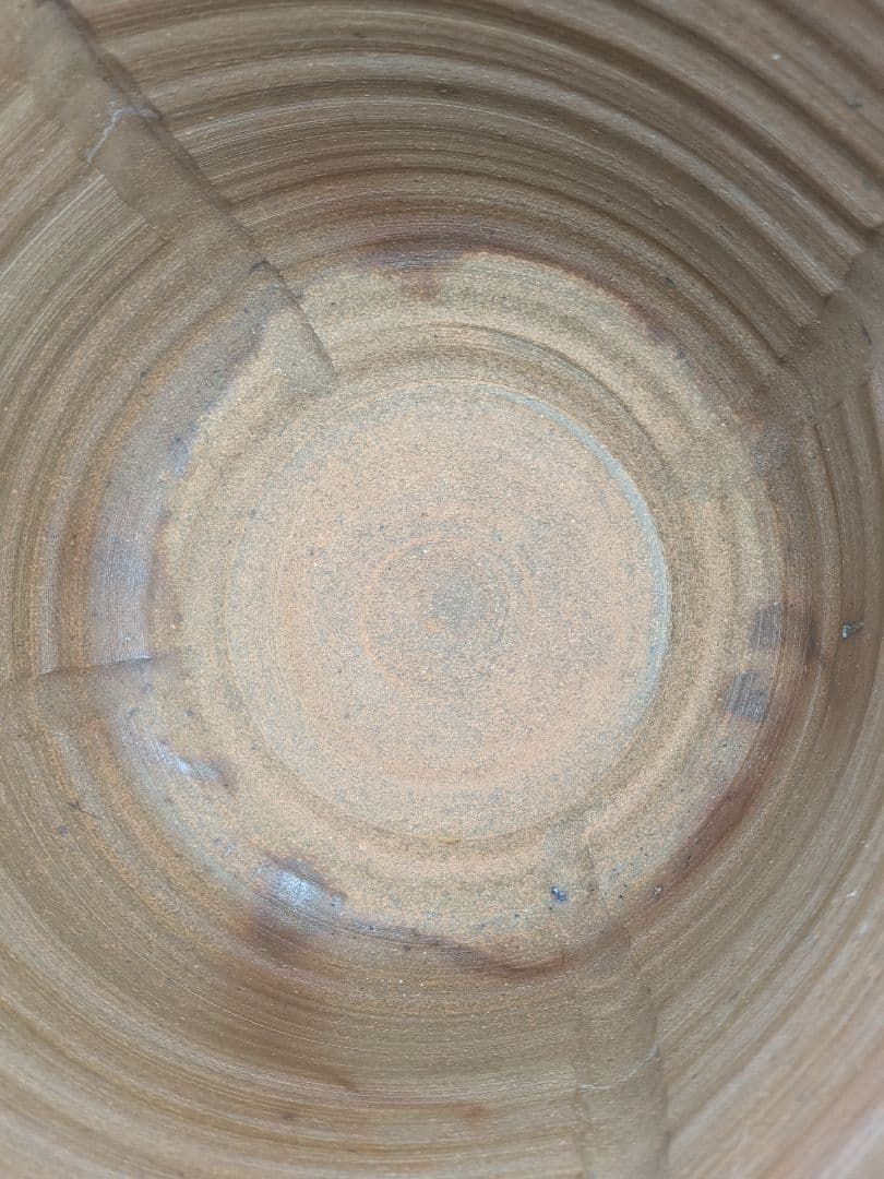 水谷清 備前焼 花器 メダカ鉢 金魚鉢 くず入れ ゴミ箱 水鉢 睡蓮鉢 華道具