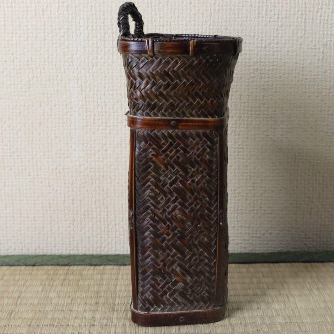 黒田正玄作 唐物写花篭 即中斎 花押