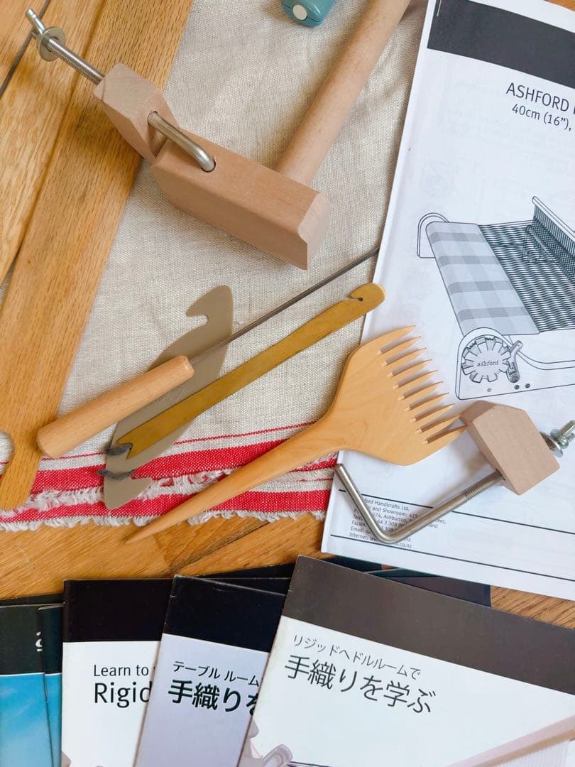 アシュフォード 織り機 リジッドへドル 80cm スタンド付