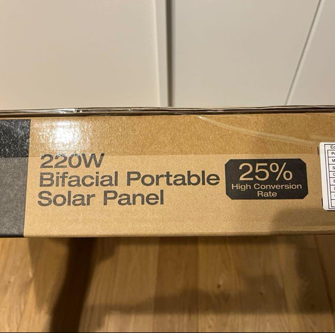 【新品】EcoFlow ソーラーパネル Gen2 220W 両面受光 エコフロー