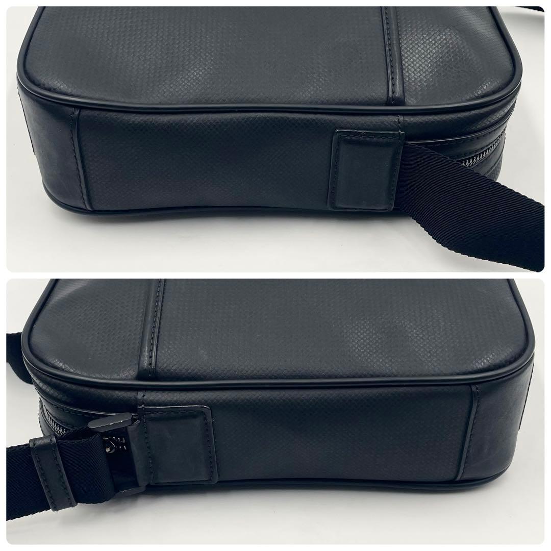 【美品】モンブラン マイスターシュテュックエンボス 本革 ショルダーバッグ