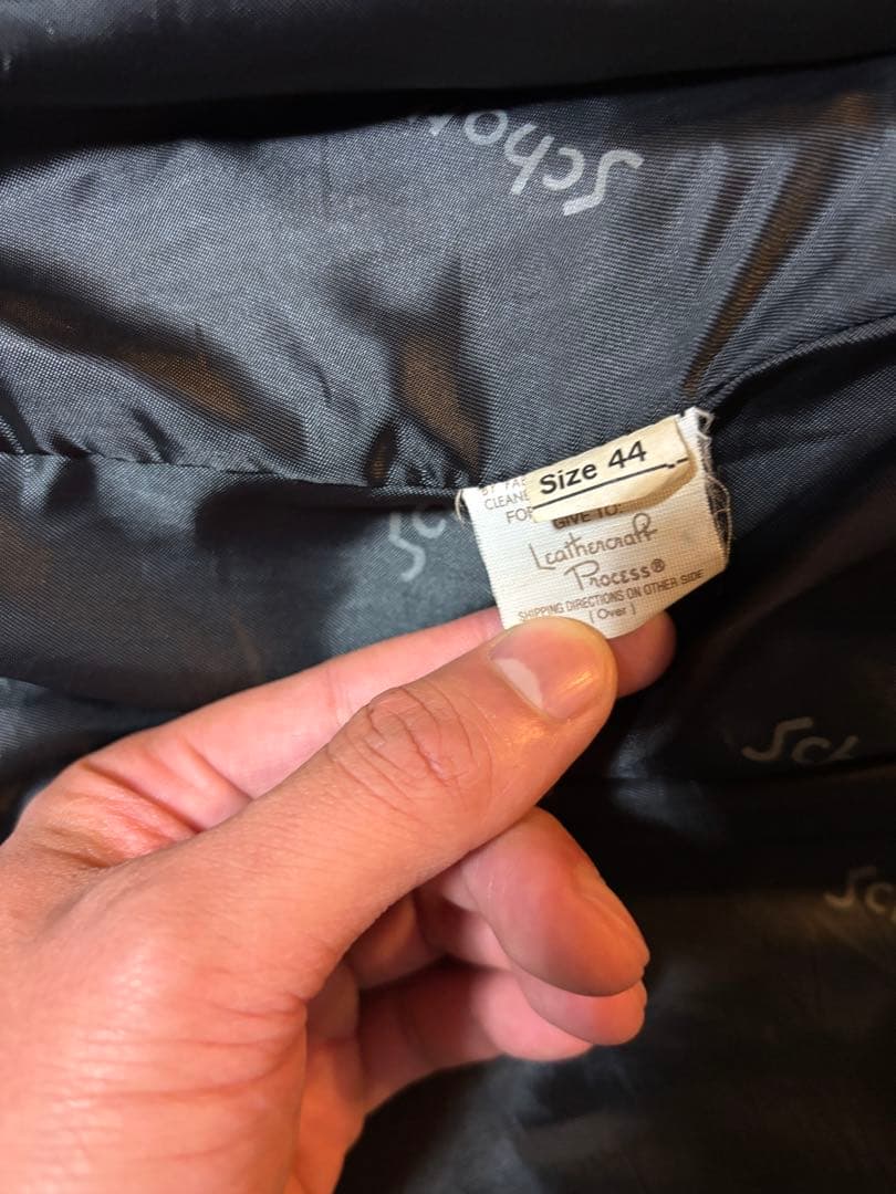 Schott レザー シングル　ライダース　サイズ44