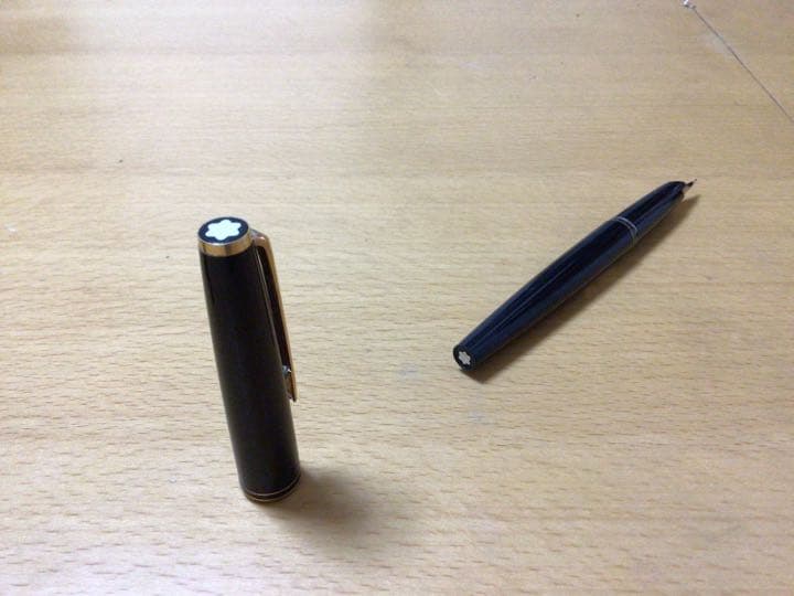 モンブラン　No. 221 黒　万年筆　heavy used