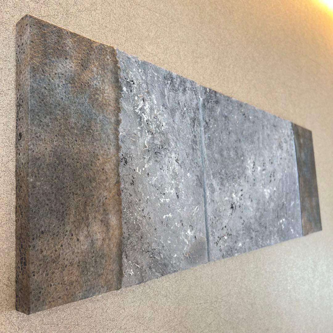 【和紙×漆喰】ファブリックパネル 2枚組 モダンアート インテリアボード 壁掛け