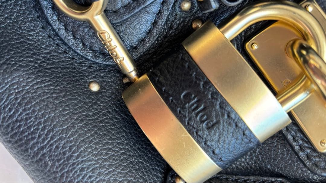 Chloe クロエ　パディントン　ハンドバッグ　ブラック