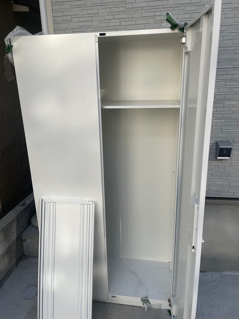 ダイシン工業 壁面収納庫両開き型下置き専用Ｄ４００ホワイト V940-18H