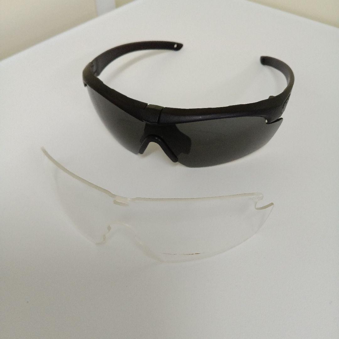 ESS ブラック ゴーグル クリア・スモークレンズ付き