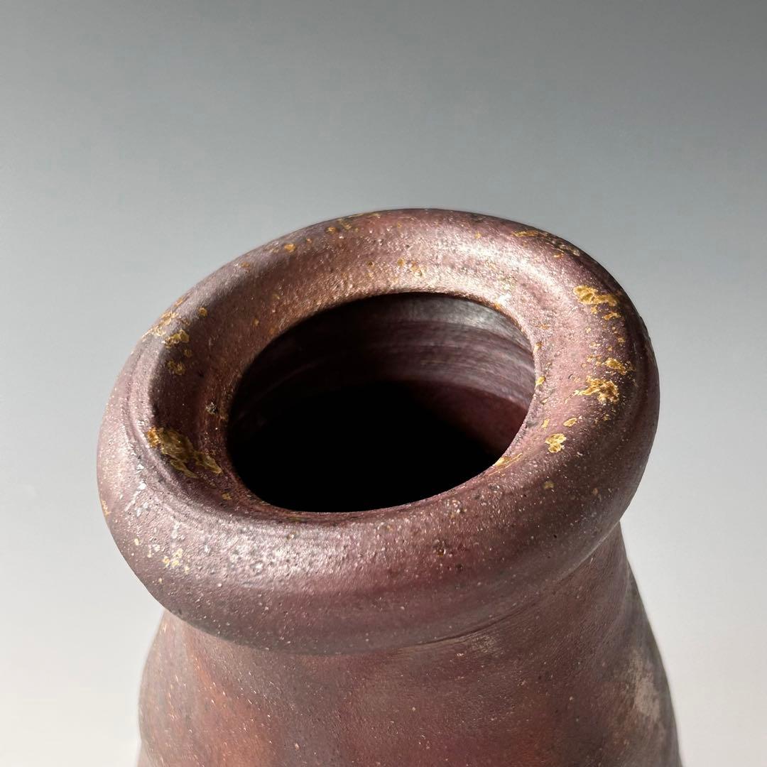 茶道具　丹波焼　花入　市野信水　共箱　焼き締め　花器　花活け　茶会　稽古