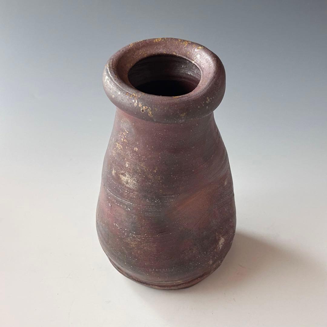 茶道具　丹波焼　花入　市野信水　共箱　焼き締め　花器　花活け　茶会　稽古