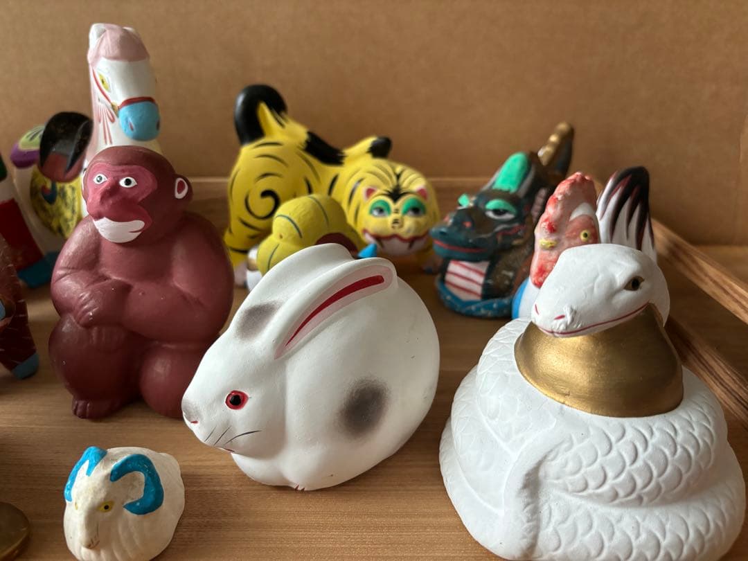 【セット売り】保管箱入り 伏見人形 13+1点セット