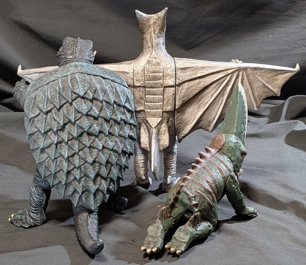 昭和ガメラ＆ギロン＆宇宙ギャオス（エクスプラス）ソフビフィギュア３体セット