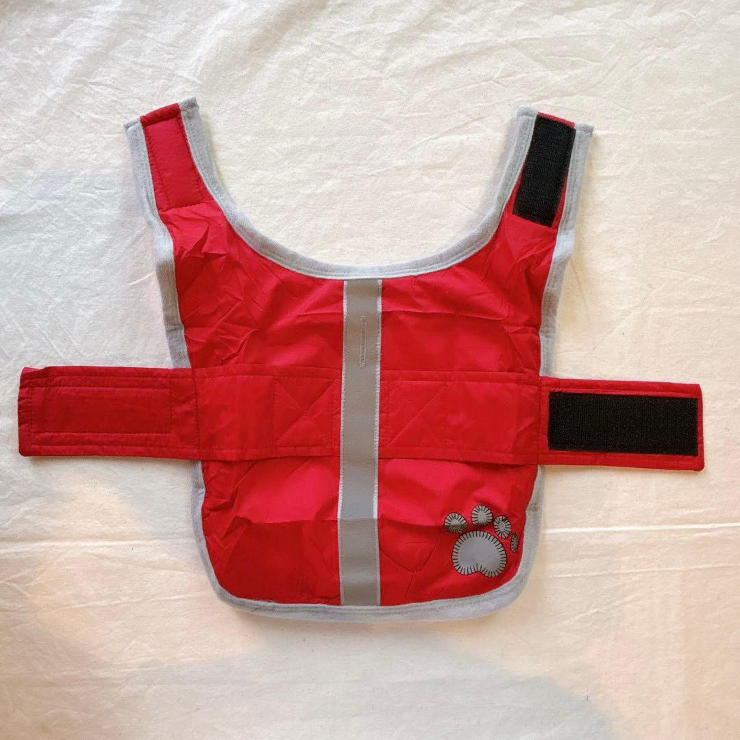 ☆　犬服　小型犬　XSサイズ　秋冬　防寒　レッド　ジャケット　フリース　暖かい