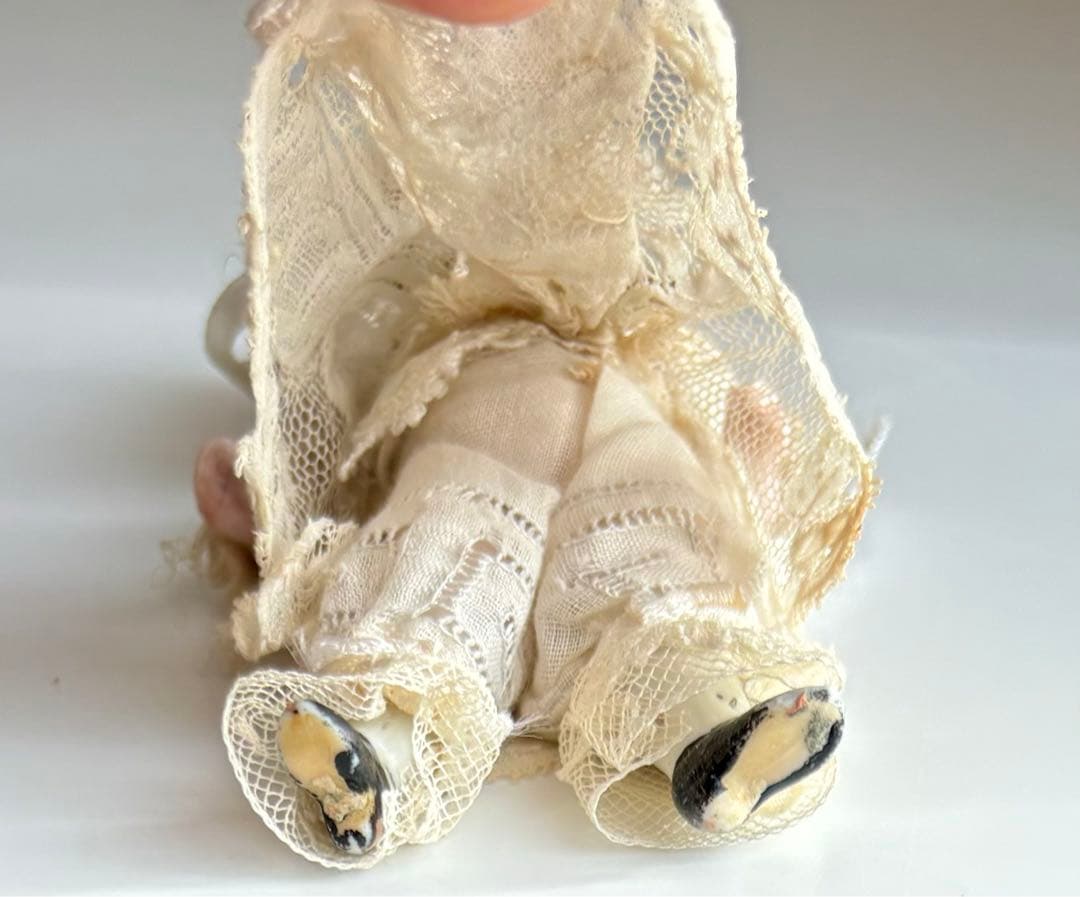 アンティーク　ミニョネット　オールビスクドール　10cm