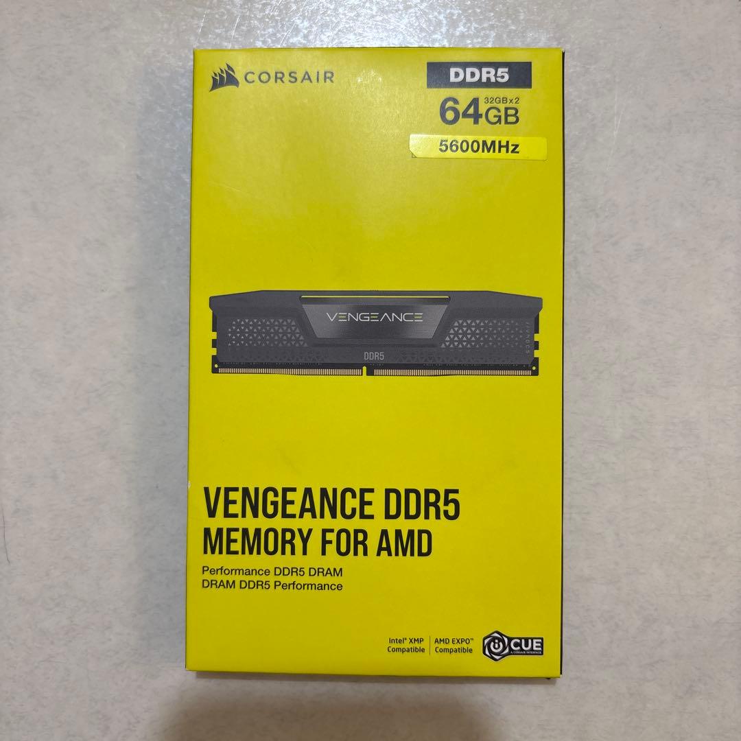 メモリー CORSAIR VENGEANCE DDR5 64GB 5600MHz
