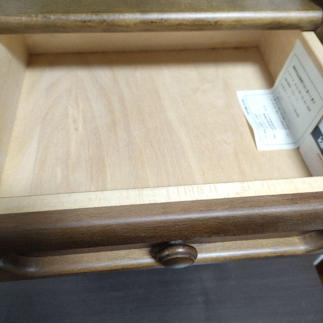 karimokuカリモク家具 電話台 花台 飾棚 サイドテーブル 引出し収納扉付