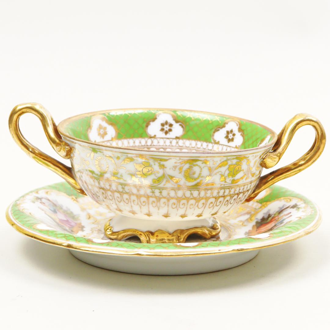 リヒャルト クレム工房 ワトー画 チョコレートカップ＆ソーサー