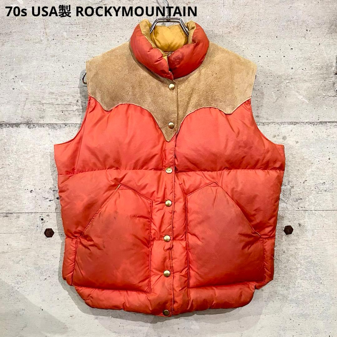 70s USA製 ROCKYMOUNTAIN ロッキーマウンテン ダウン ベスト